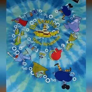 Vintage but new LIQUID BLUE Beatles/Yellow submarine,tie dye XL,NOT PREOWNED
